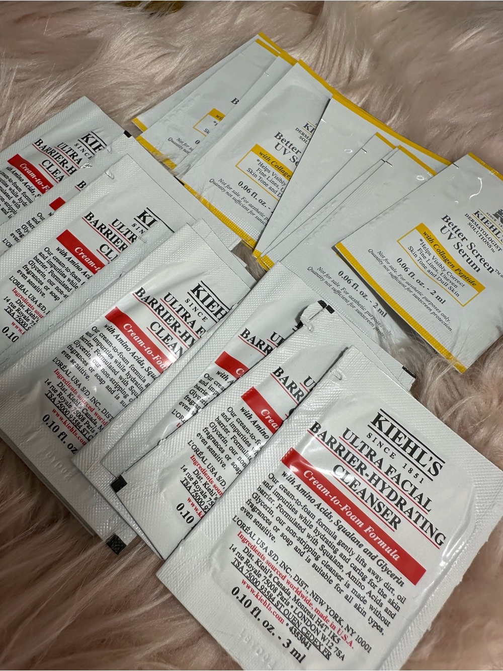 Sample: Kiehls cleanser and serum